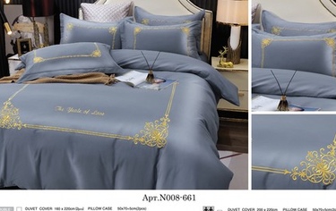 Постельное белье Карвен Сатин с вышивкой Евро 661