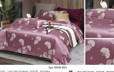 Постельное белье Карвен Жаккард с оборкой Евро 605