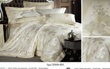 Постельное белье Карвен Жаккард с оборкой Евро 601