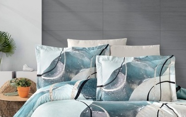 Постельное белье Карвен  Евро Сатин 3D STONE GREEN