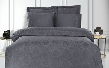 Постельное белье жаккард Сатин с кружевами евро N166-J3-V3